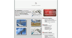 Desktop Screenshot of oplingenieria.com
